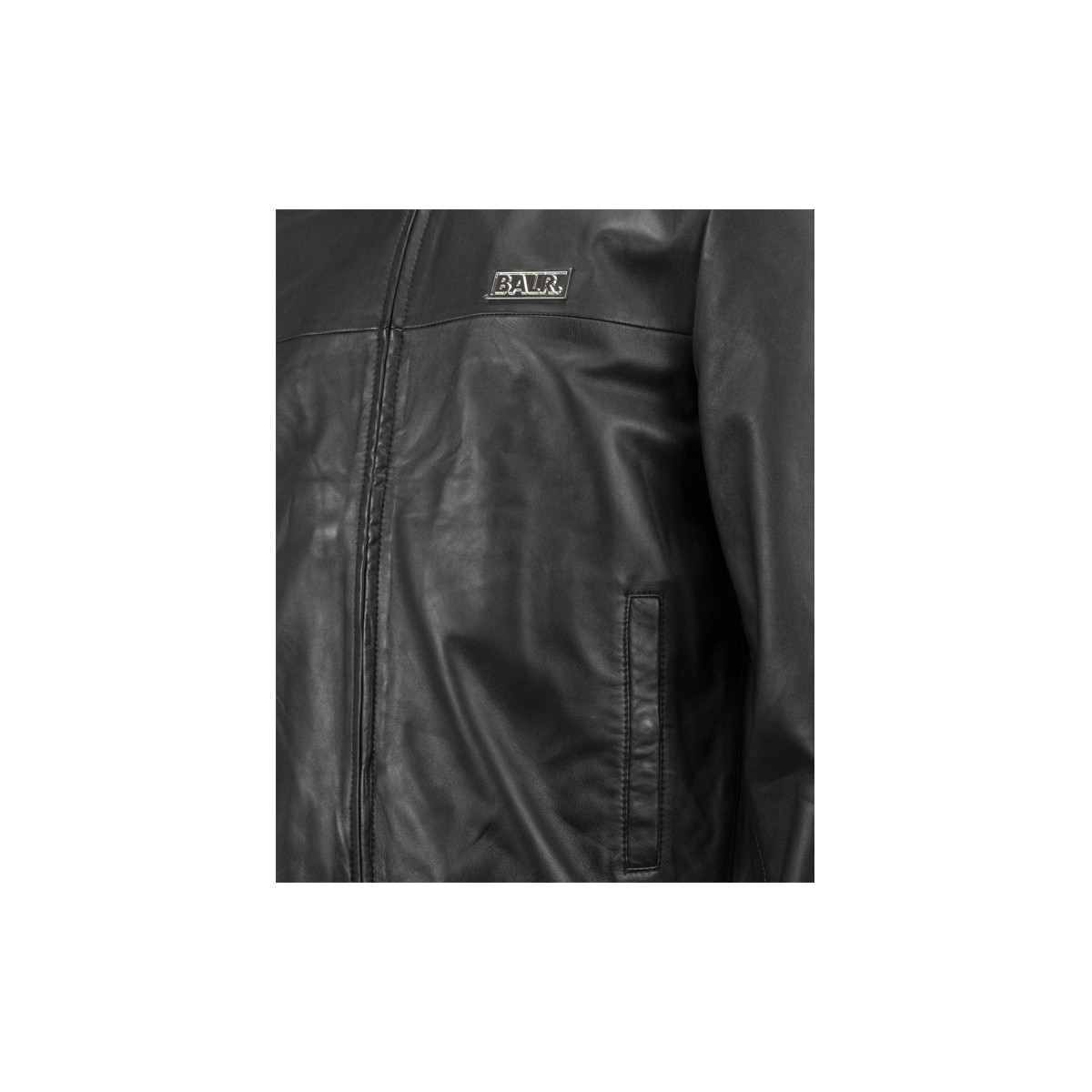 Balr. Jax Leather Jacket Jet Black B1381-1008-JET BLACK