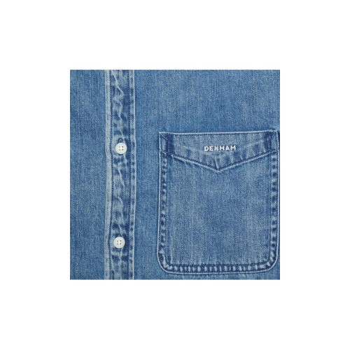 Denham Rob Reg Shirt Mid Blue 01230143011