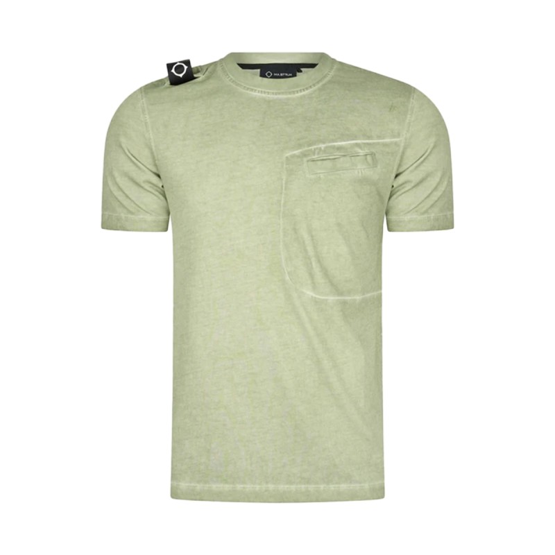 Ma.Strum Oil Wash Tee Shirt Tea MAS8394-M330