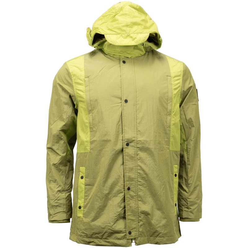 Weekenf Offender Beyer Mixed Fabrication Jacket Lime Green JKAW2331-LIME