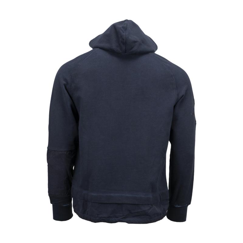 Ma.Strum Oil Wash Hooded Sweat Ink Navy MAS4517-M428 2