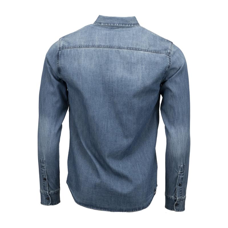 Denham Rob Reg Shirt Mid Blue 01230743011 2