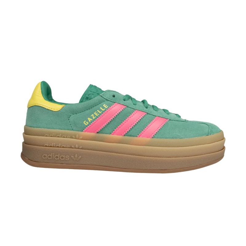 Adidas Gazelle Bold W Court Green/Lucid Pink/Pure Sulfur JH9668