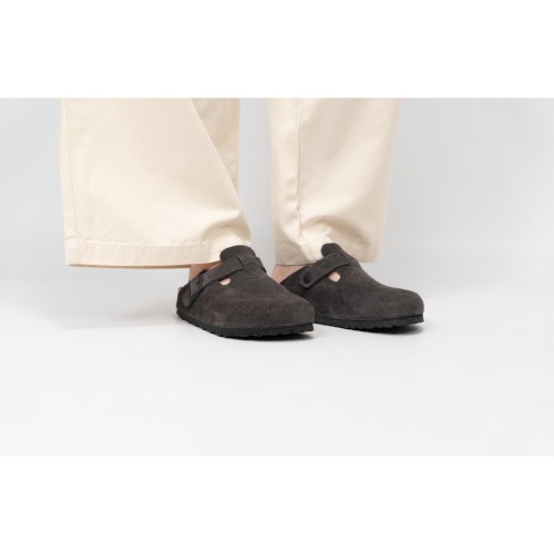 Birkenstock Boston Velvet Grey 1028552