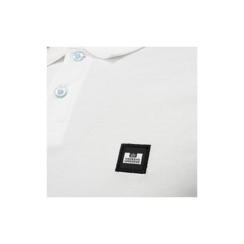 Weekend Offender Caneiros Badge Polo White WOPO100-WHITE 2