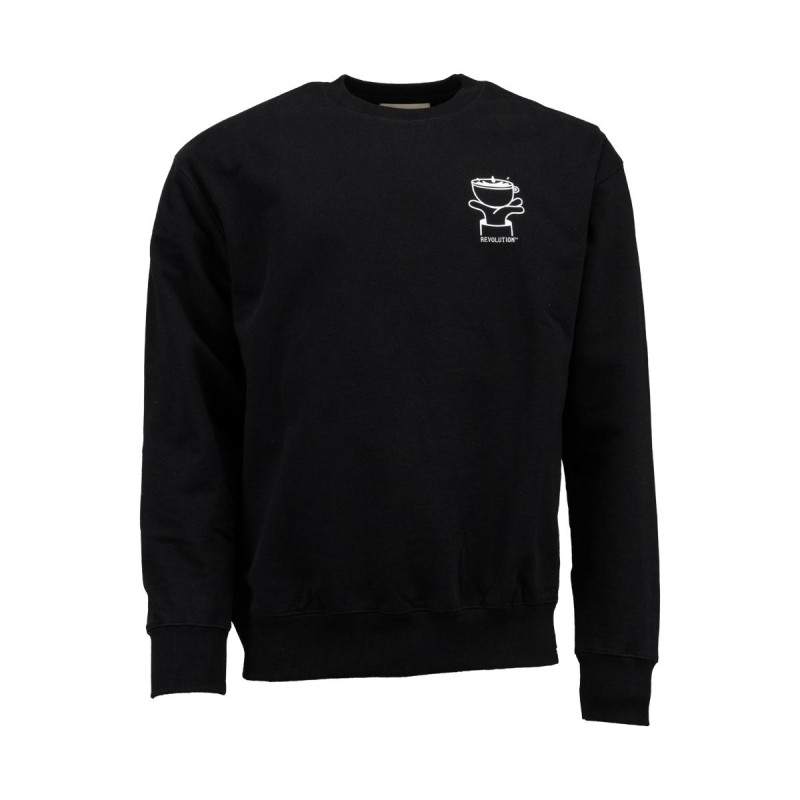 Revolution Printed Crewneck Black 2788 ROA-BLACK