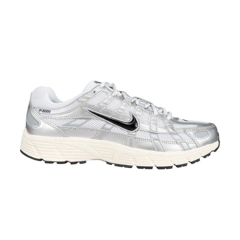 Nike P-6000 White/Metallic Silver/Flat Silver/Black CD6404-105