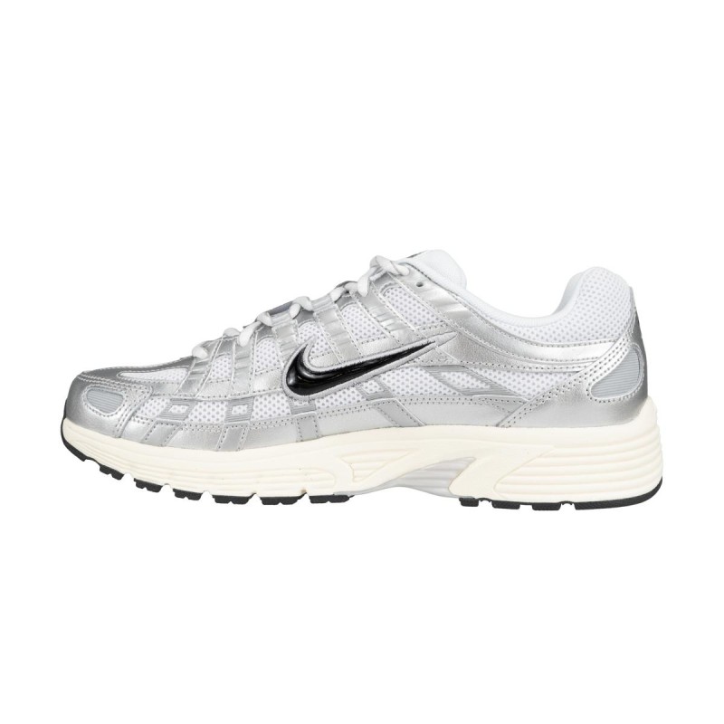 Nike P-6000 White/Metallic Silver/Flat Silver/Black CD6404-105 2