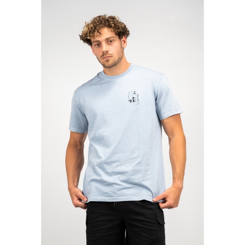 Revolution Printed T-shirt Dustblue 1389 SIM-DUSTBLUE 2