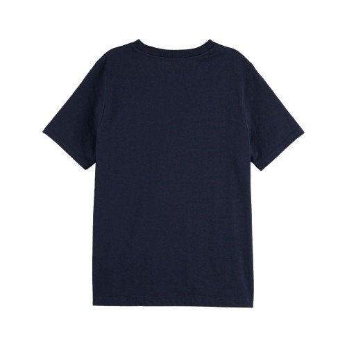 Scotch&Soda Relaxed Fit Crew Neck tee Blue 162811-0002