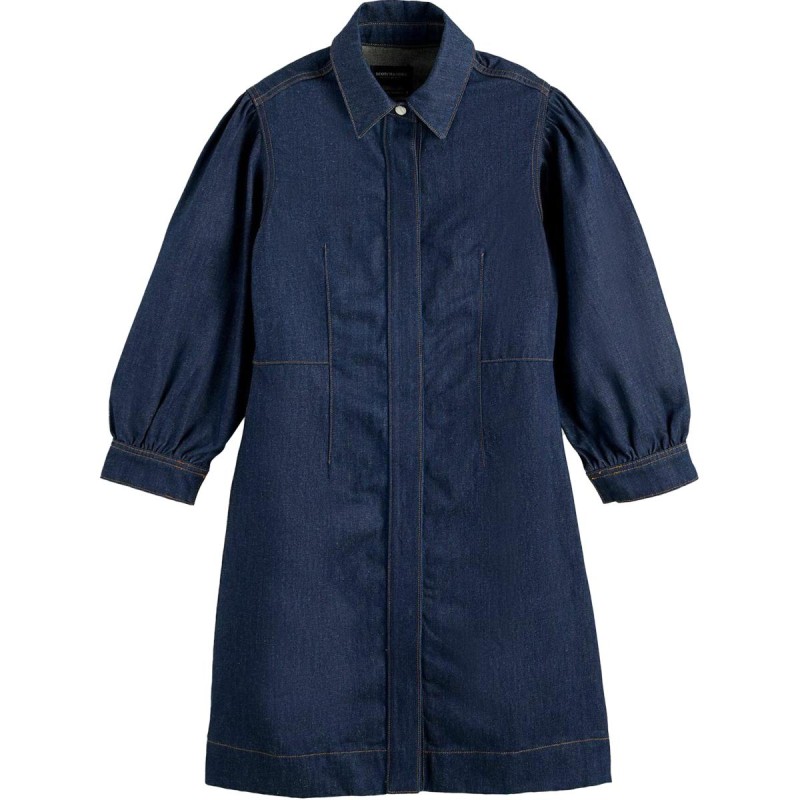 CLEAN DENIM UTILITY DRESS CONTAINS HEMP