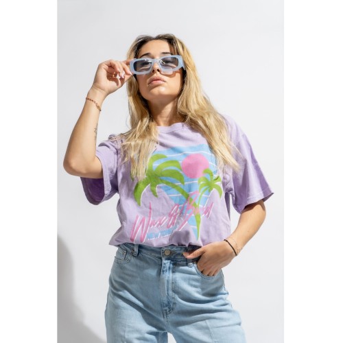 Newtone T-Shirt Fit Trucker Wax Lilac TSTLILWAX-LILAC